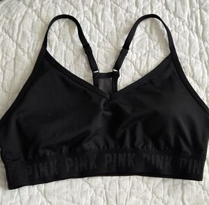 PINK Victoria's Secret Black Strappy Bralette